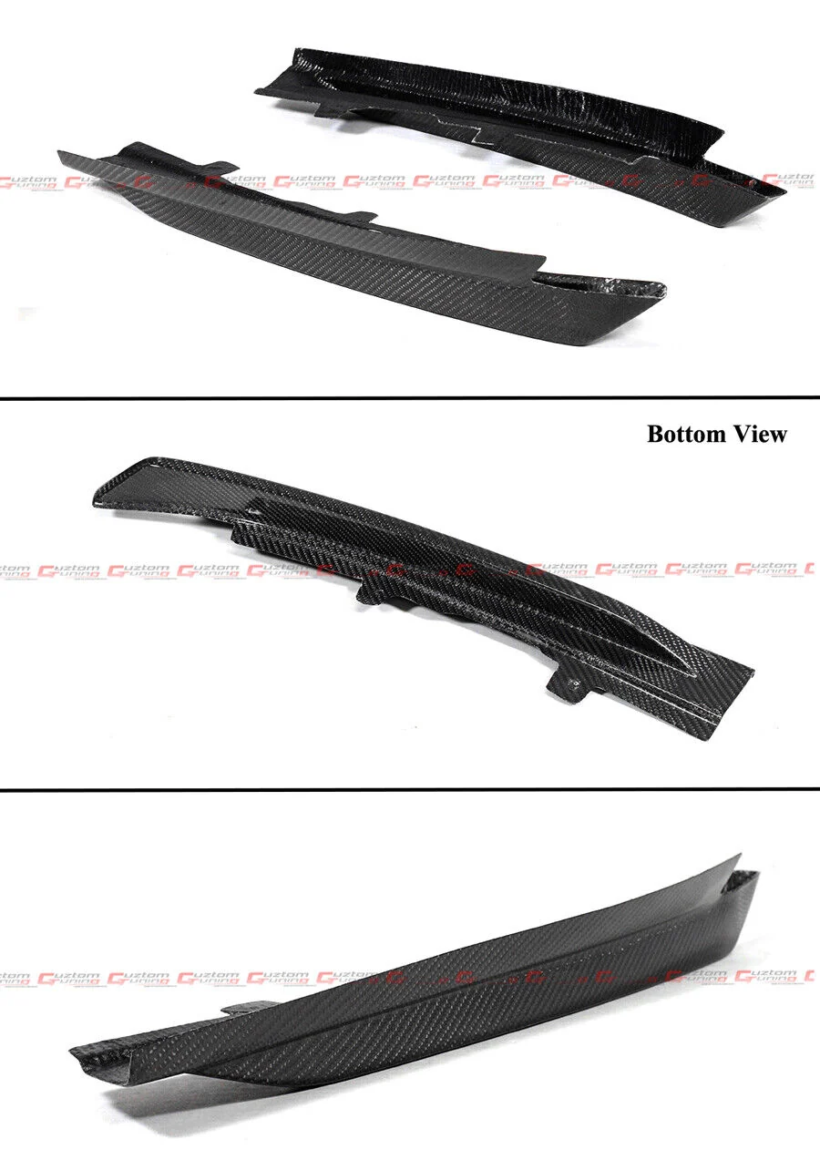 For 2019-2022 BMW G20 3 Series 330i M340i K Style Carbon Fiber LED Rear Diffuser + Side Splitters Extension - Image 4