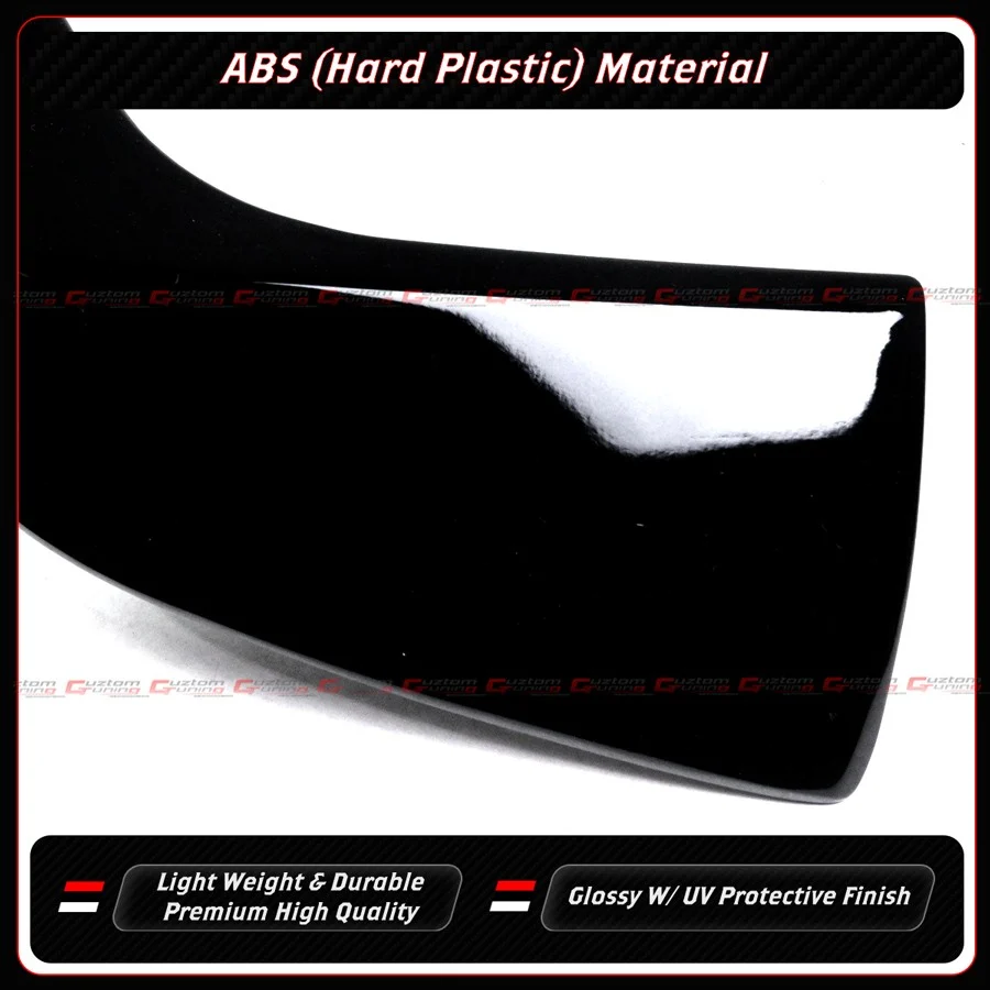 For 2019-2025 BMW X7 G07 M50i M60i Gloss Black Rear Bumper Diffuser Kit + V Style Roof Spoiler - Image 8