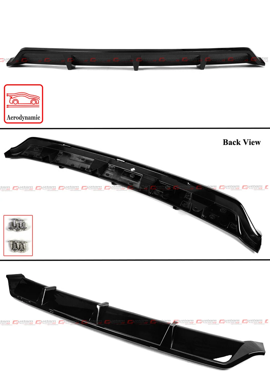 For 2019-2025 BMW X7 G07 M50i M60i M Sport Gloss Black Rear Bumper Diffuser W/Corner Extension - Image 3