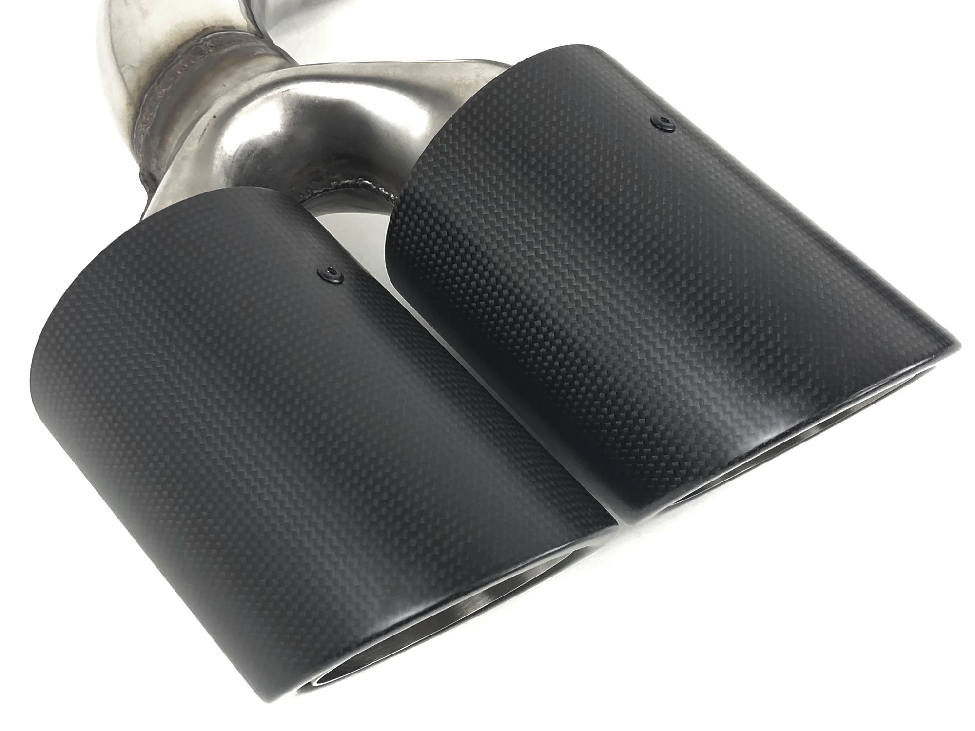 Real Carbon Fiber Exhaust Tips Muffler for 2019-2026 Porsche Cayenne Base 9Y0 - Image 8