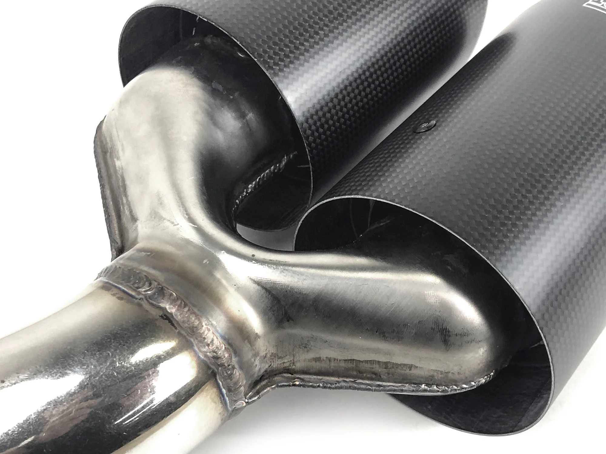 Real Carbon Fiber Exhaust Tips Muffler for 2019-2026 Porsche Cayenne Base 9Y0 - Image 9