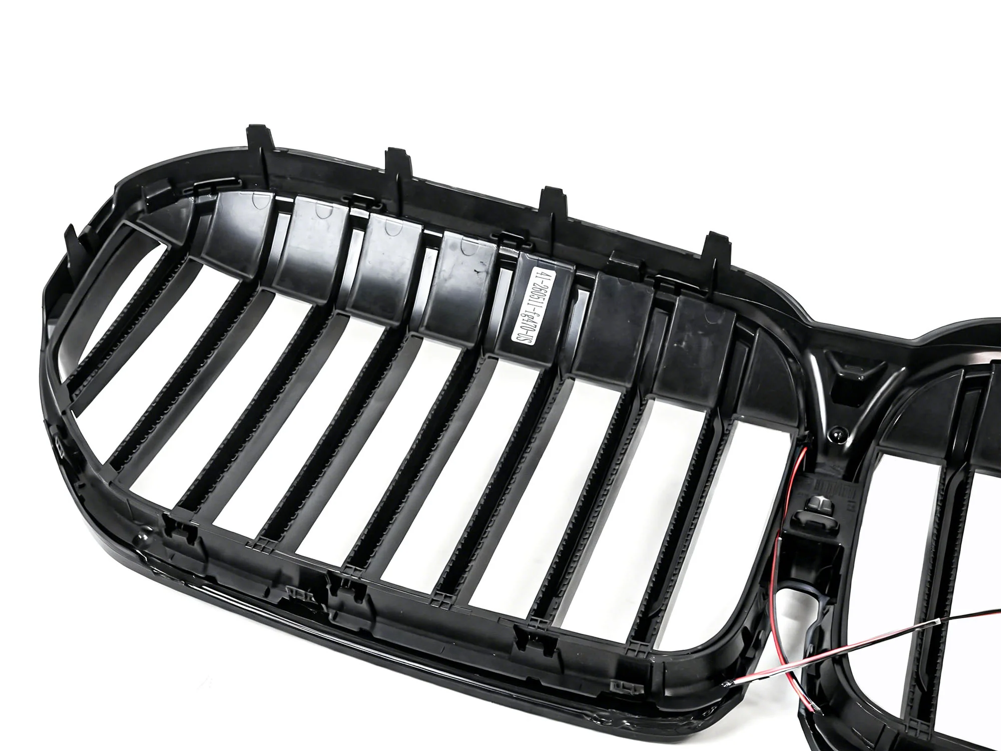For 2020-2022 BMW 7-Series G11 G12 LCI Gloss Black LED Front Kidney Grille Grill Light - Image 8
