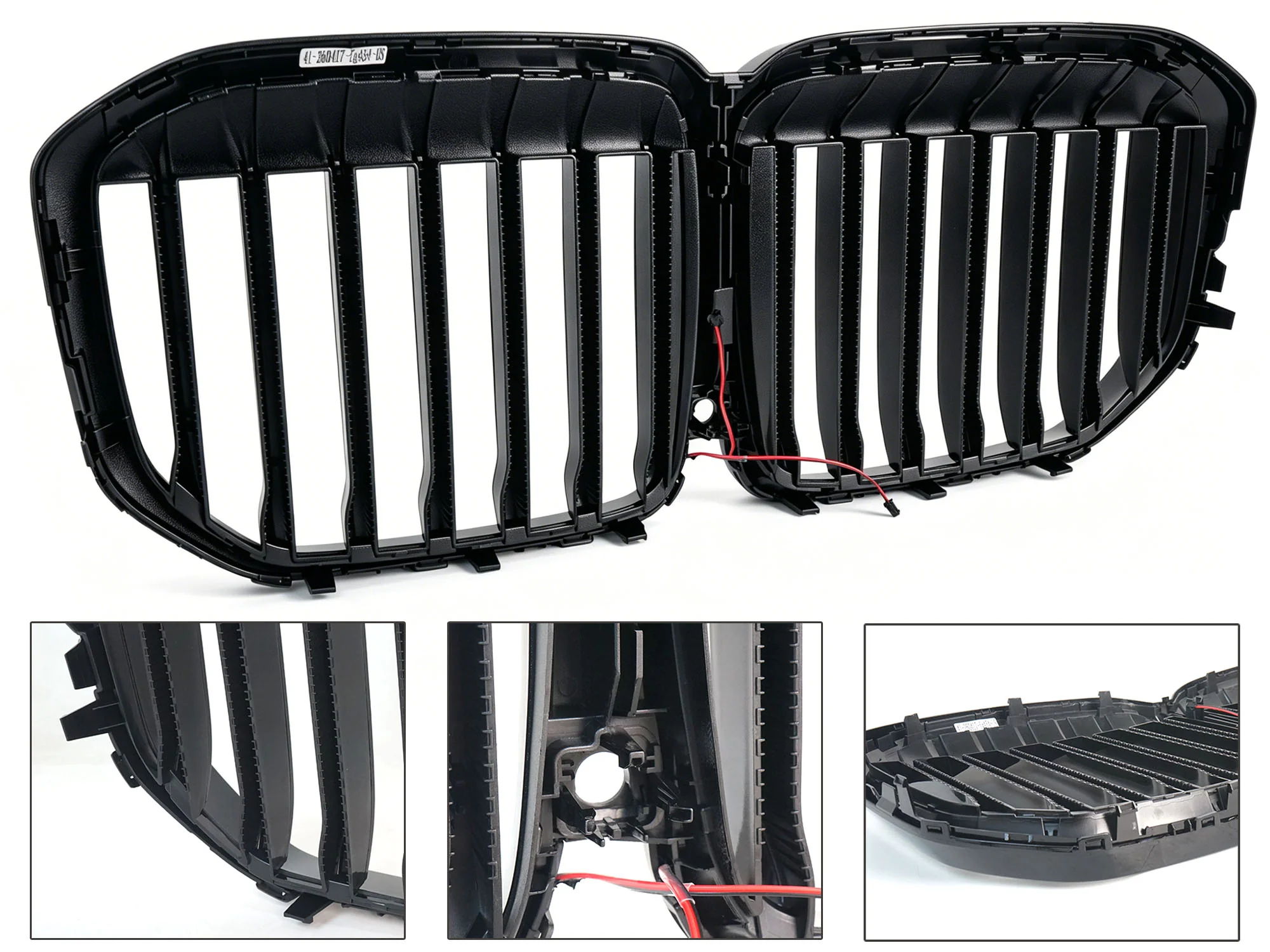 For 2019-2022 BMW X7 G07 LED illuminated Glowing Gloss Black Front Grille/Grill - Image 13