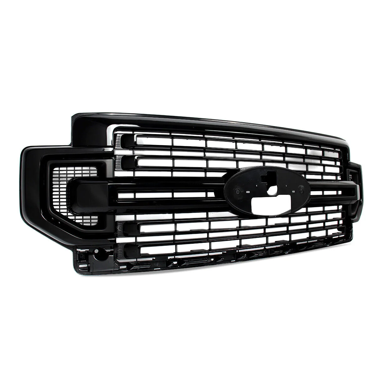 For 2020-2022 Ford F-250 F350 F450 LIMITED Front Radiator Grille Gloss Black - Image 4