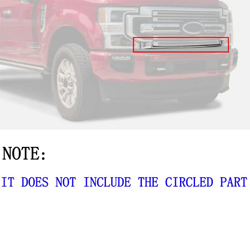 For 2020-2022 Ford F250 F350 F450 Super Duty LIMITED Front Bumper Upper Grille Oxford White - Image 3