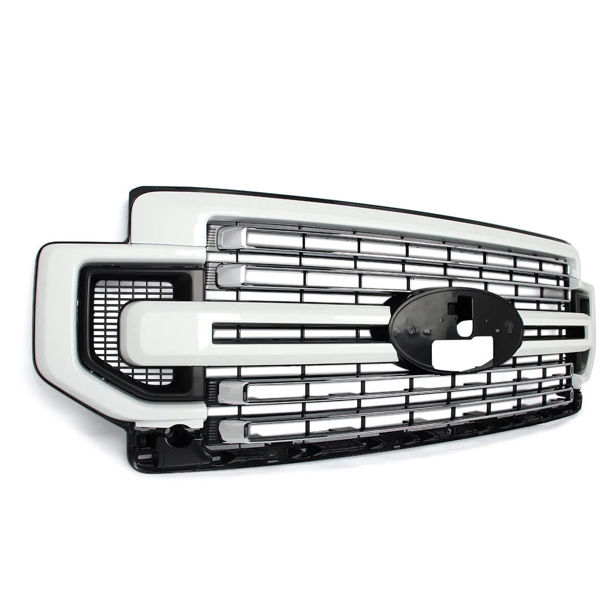 For 2020-2022 Ford F250 F350 F450 Super Duty LIMITED Front Bumper Upper Grille Oxford White - Image 6