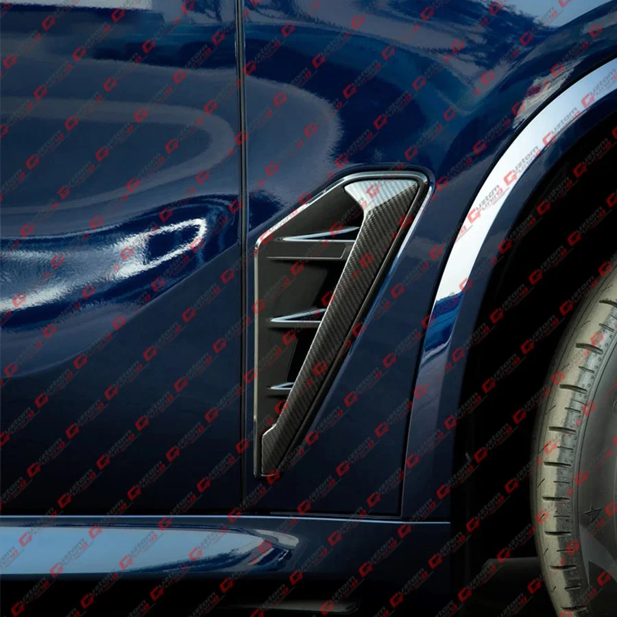 For 2020-2023 BMW F95 X5M Full Carbon Fiber Side Fender Vent Trim Overlay Garnish - Image 11