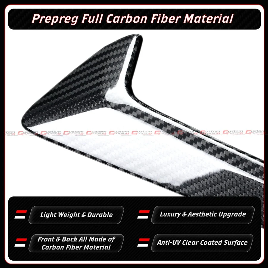 For 2020-2023 BMW F95 X5M Full Carbon Fiber Side Fender Vent Trim Overlay Garnish - Image 7
