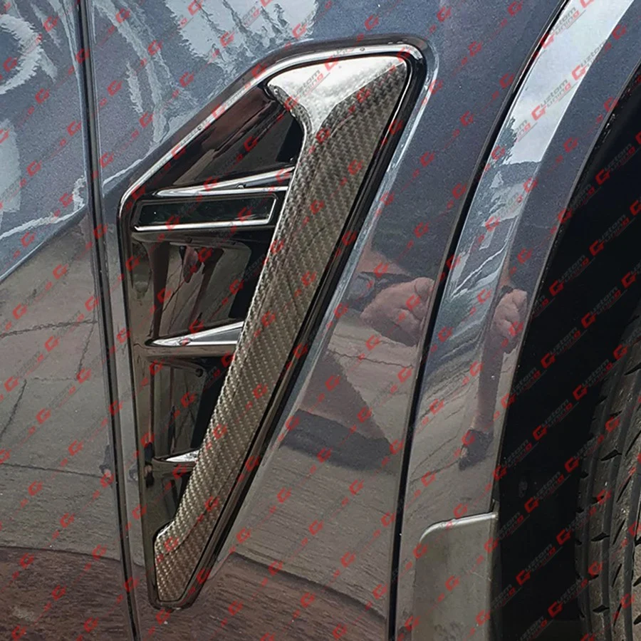 For 2020-2023 BMW F95 X5M Full Carbon Fiber Side Fender Vent Trim Overlay Garnish - Image 9