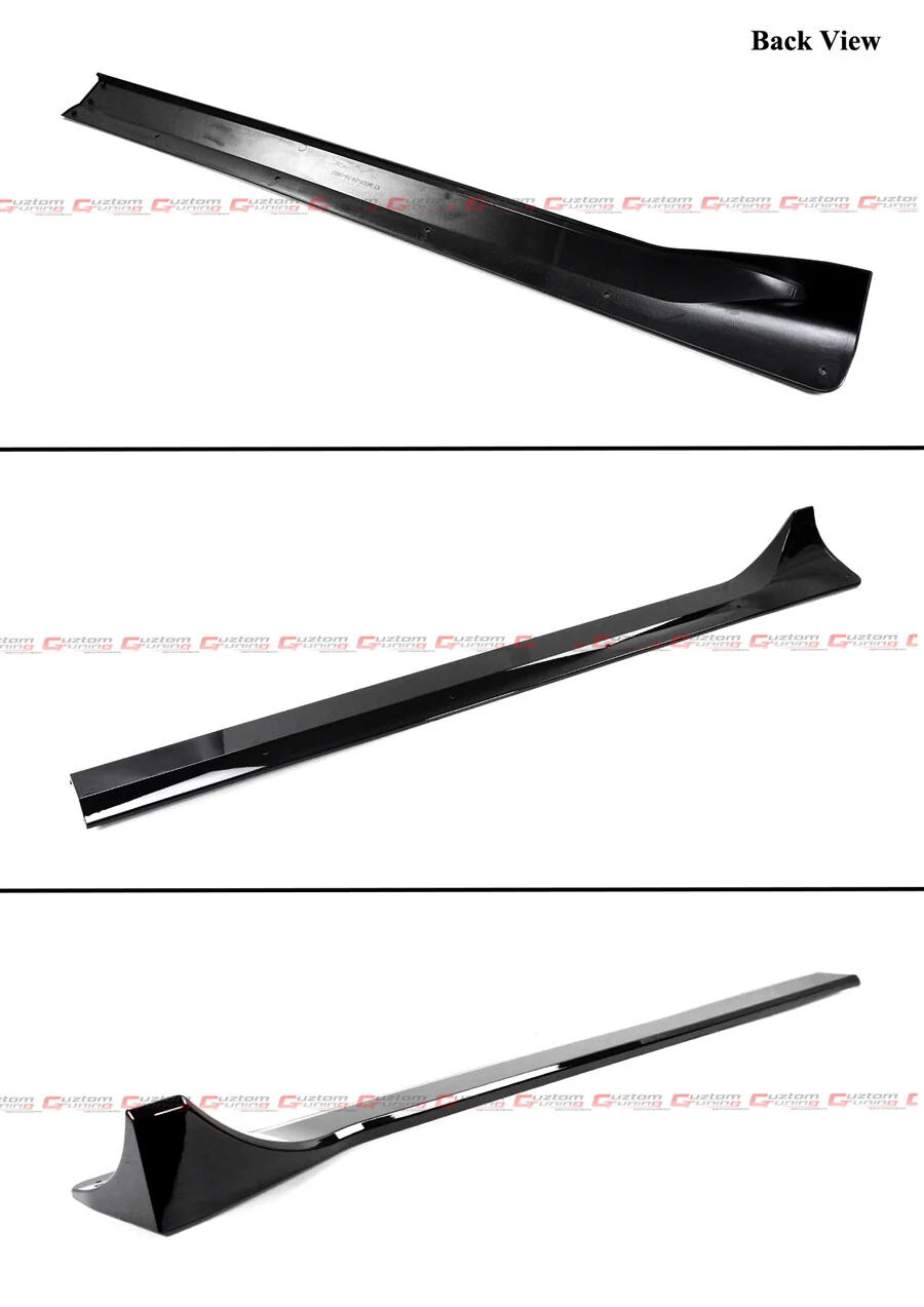 For 2020-2024 Tesla Model Y Performance 2pc Winglet Gloss Black Side Skirt Extension - Image 4