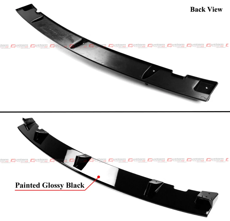 For 2020-2024 Tesla Model Y Winglet 4pc V Style Black Front Bumper Lip Splitter - Image 5