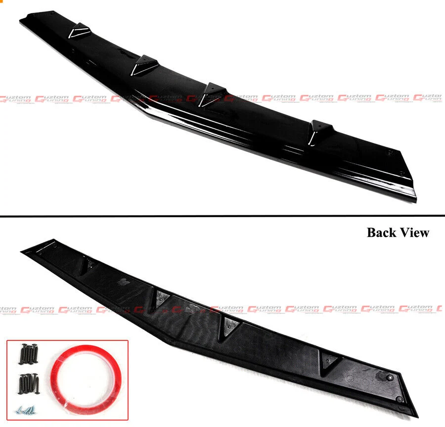 For 2020-2025 Cadillac CT4 BT Style Gloss Black Front Bumper Lip Spoiler Splitter - Image 3
