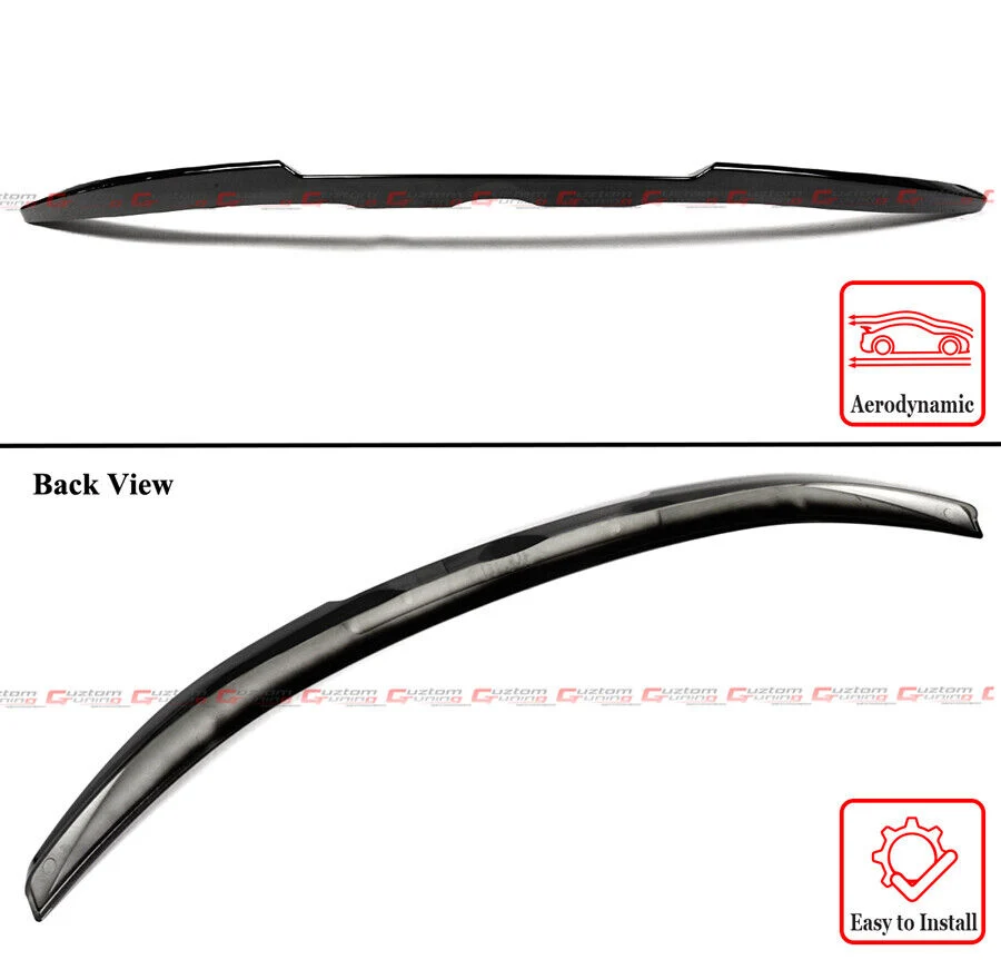 For 2020-2026 Toyota Corolla LE XLE SE XSE Sedan Gloss Black Trunk Spoiler Wing - Image 2