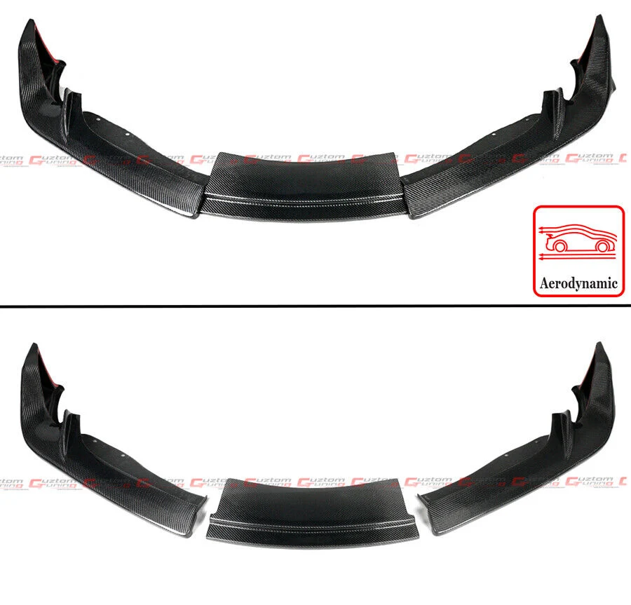 For 2020-2026 Toyota Supra A90 A91 MK5 CTM Design V2 Carbon Fiber Front Bumper Lip Splitter - Image 2