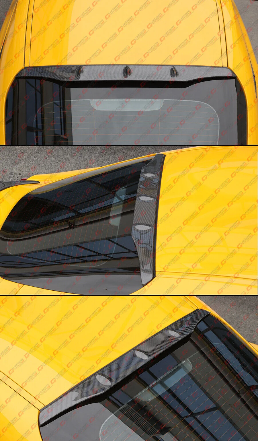 For 2020-2026 Toyota Supra GR A90 CTM Design Carbon Fiber Rear Window Roof Spoiler - Image 5