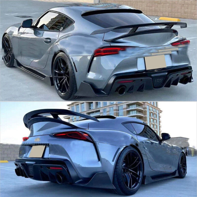 For 2020-2026 Supra A90 AG Style Carbon Look Rear Bumper Side Corner Aprons Spats - Image 3