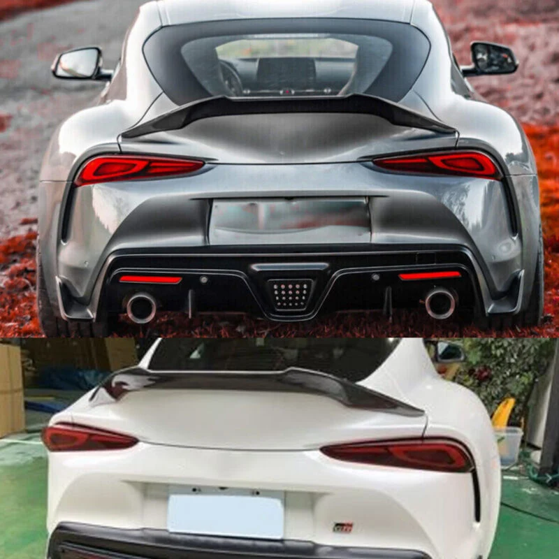 For 2020+ Toyora Supra A90 A91 Glossy Black Highkick Rear Trunk Spoiler Wing - Image 3