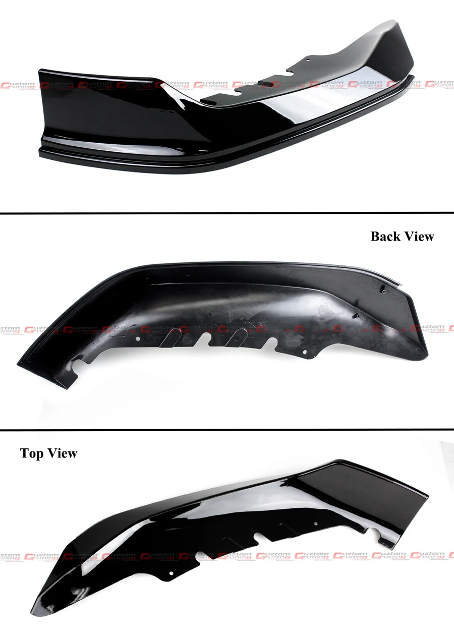 For 2021-2023 BMW G30 530i 540i M550i M Sport LCI Glossy Black Front Lip Splitter - Image 4