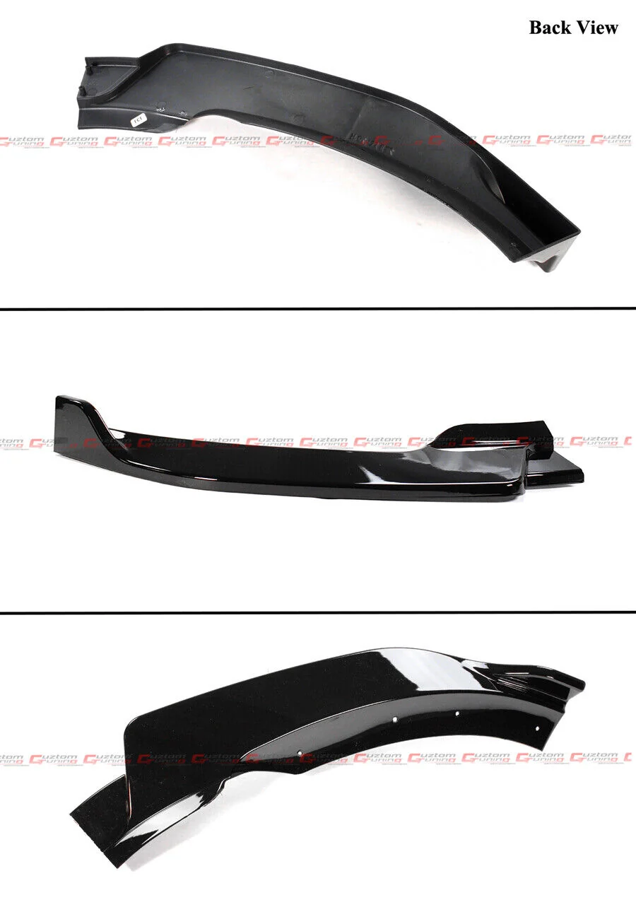 For 2021-2023 Mercedes W213 E-Class Sedan Gloss Black Front Bumper Lip Splitter - Image 4