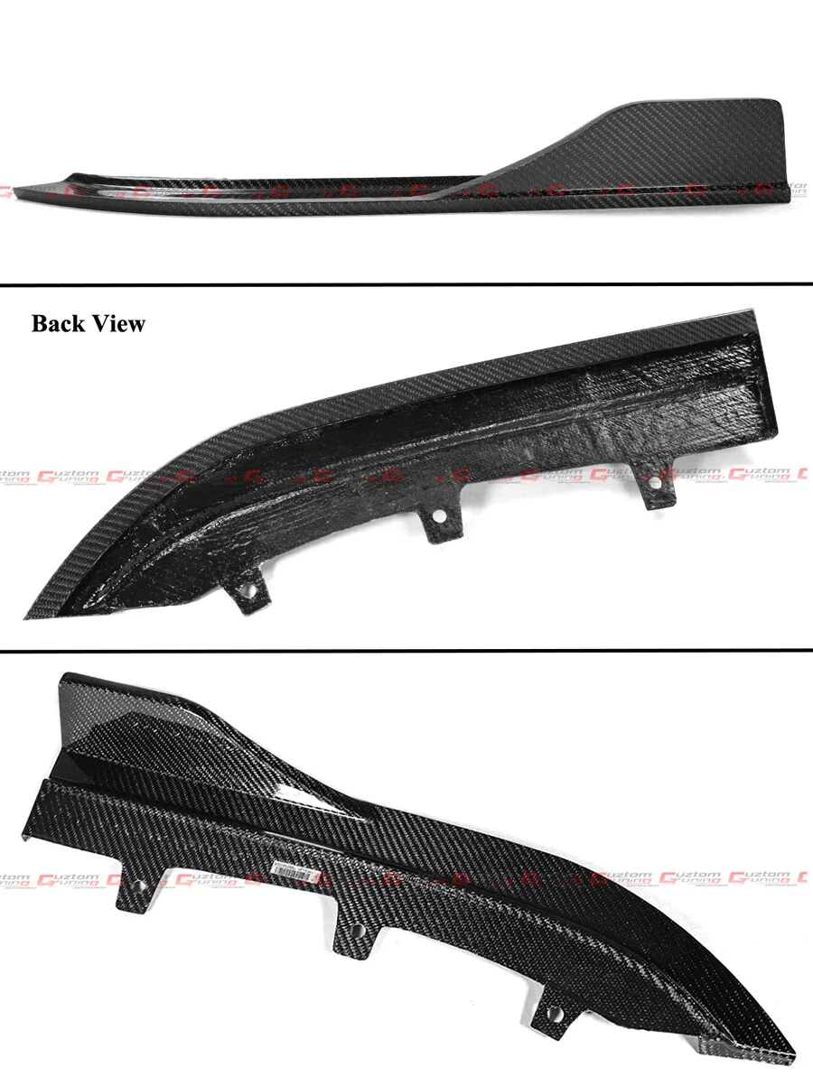 For 2021-2025 BMW G22 G23 430i K Style Carbon Fiber LED Rear Diffuser+Side Extension - Image 5