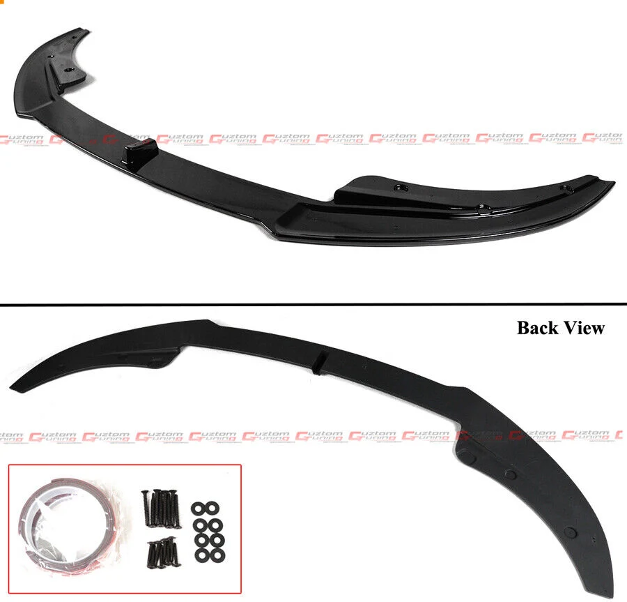 For 2021-2026 BMW G22 G23 430i M440i AC Style Glossy Black Front Bumper Lip Splitter - Image 3