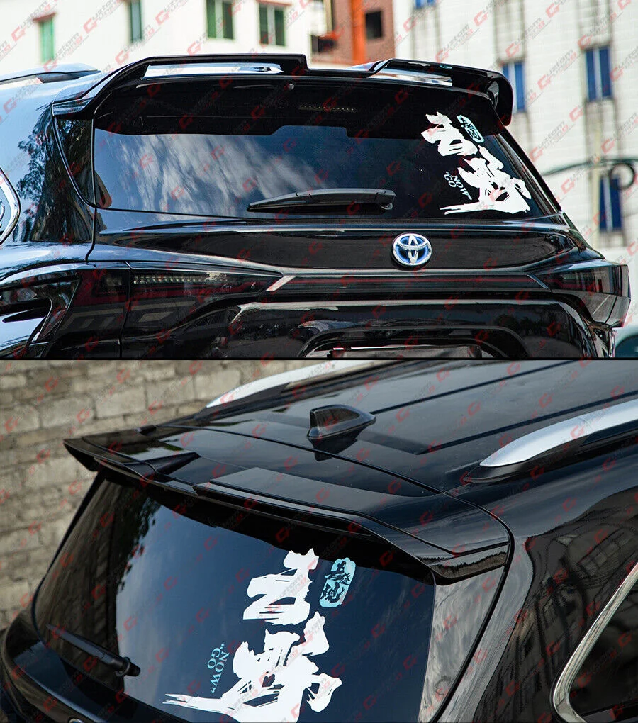 For 2021-2026 Toyota Sienna Gloss Black Rear Roof Spoiler Wing Extension - Image 5