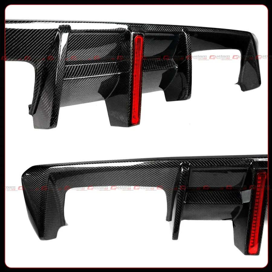 For 2021-2026 BMW G80 M3 G82 G83 M4 CTM V3 Full Carbon Fiber Rear Diffuser W/ LED - Image 4