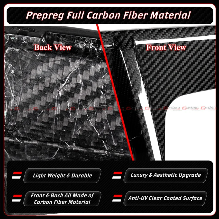 For 2021-2026 BMW G80 M3 G82 G83 M4 CTM V3 Full Carbon Fiber Rear Diffuser W/ LED - Image 5
