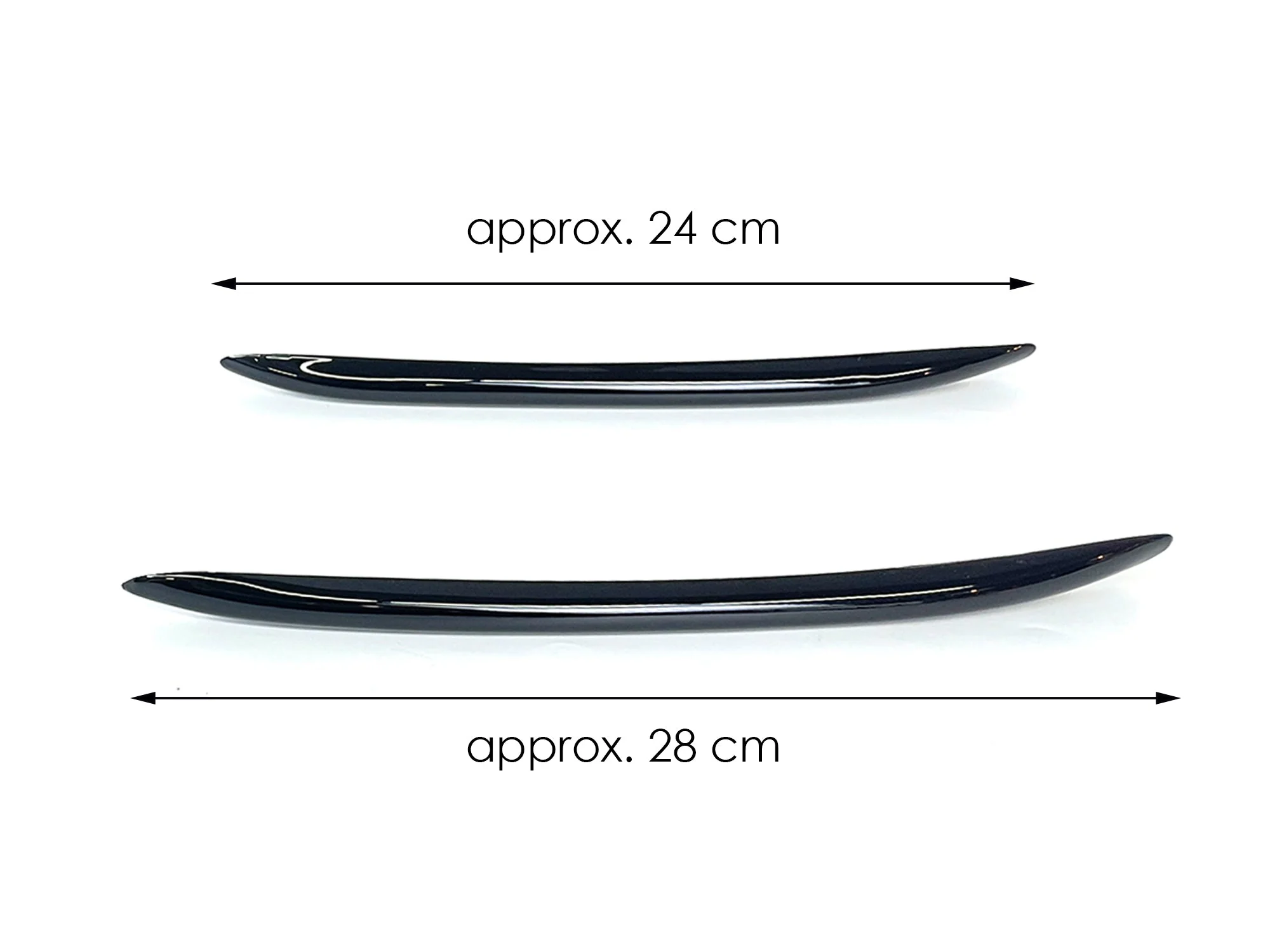 Gloss Black Front Bumper Fog Light Cover Trims For Mercedes W206 S206 C200 C300 C43 AMG 2022-2024 - Image 10