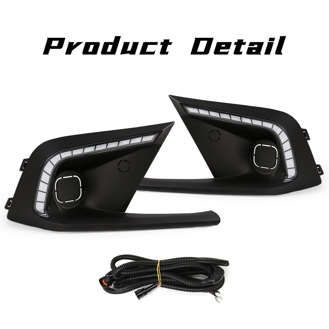 LED DRL Fog light Daytime Running Lights Head Lamp Fit For Honda Civic 2022-2024 - Image 4