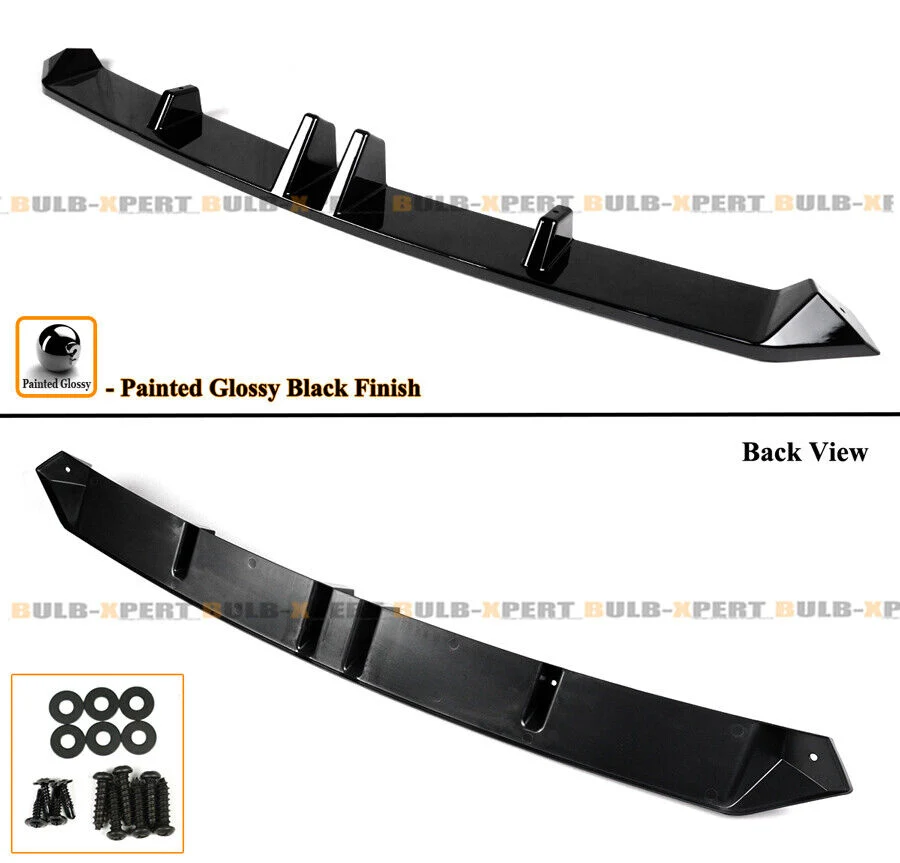 For 2022-2024 BMW G01 X3 G02 X4 LCI M Sport Gloss Black Front Bumper Lip - Image 3