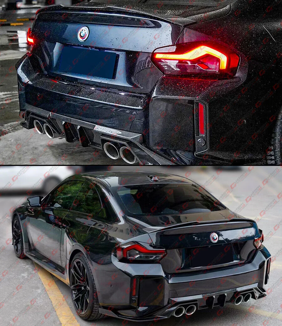 For 2022-2025 BMW G42 230i M240i G87 M2 Coupe Dry Carbon Fiber Trunk Spoiler - Image 4