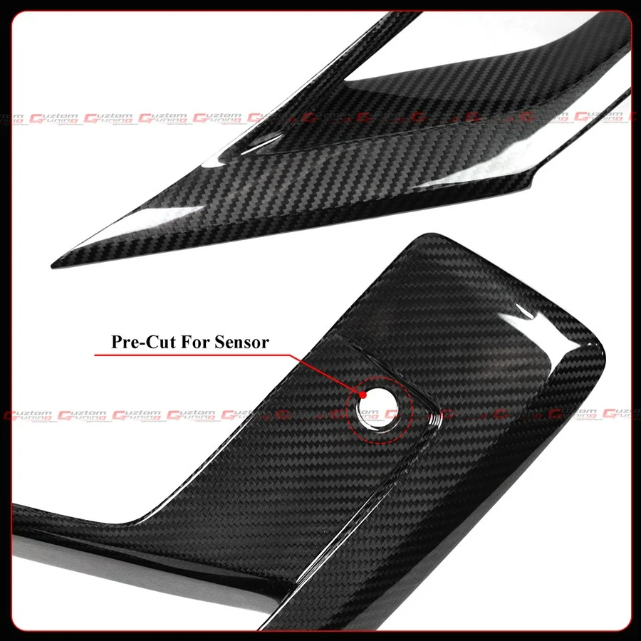 For 2022-2025 BMW X3M X4M Carbon Fiber Front Lower Grill + Side Air Duct Trim Covers - Image 5