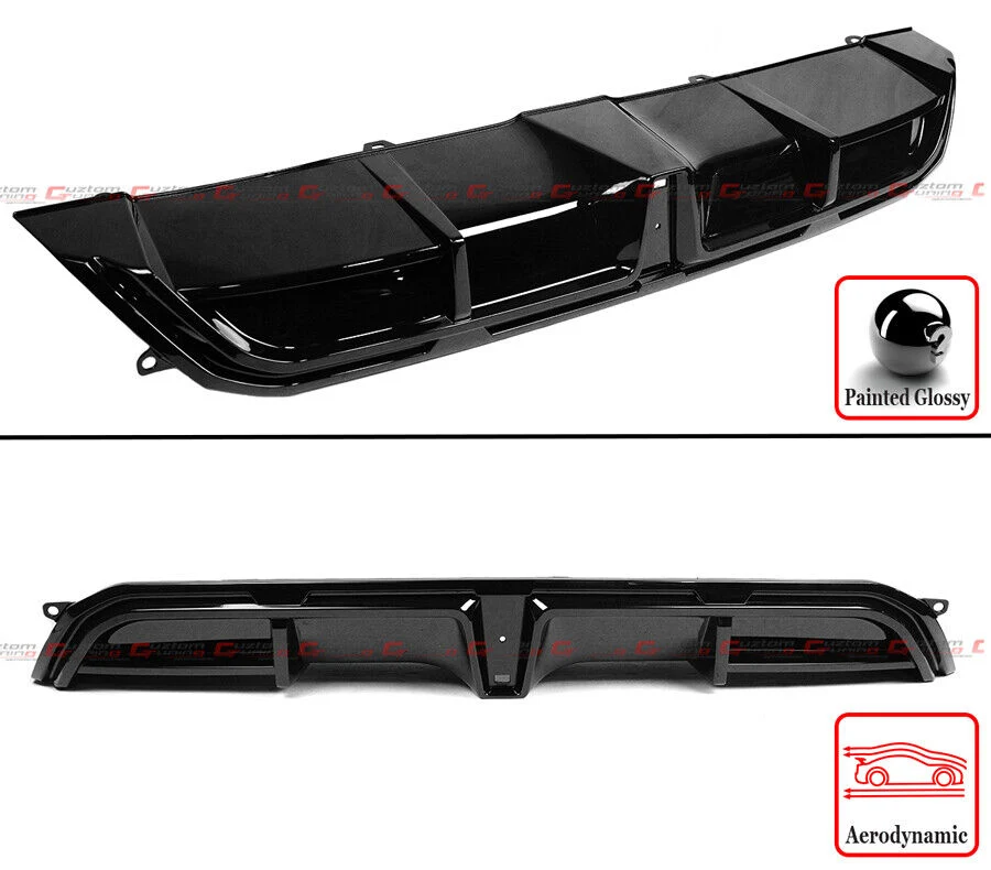 For 2022-2026 Honda Civic FL1 FL2 Hatchback LED Rear Diffuser + Touring Exhaust Tips - Image 3