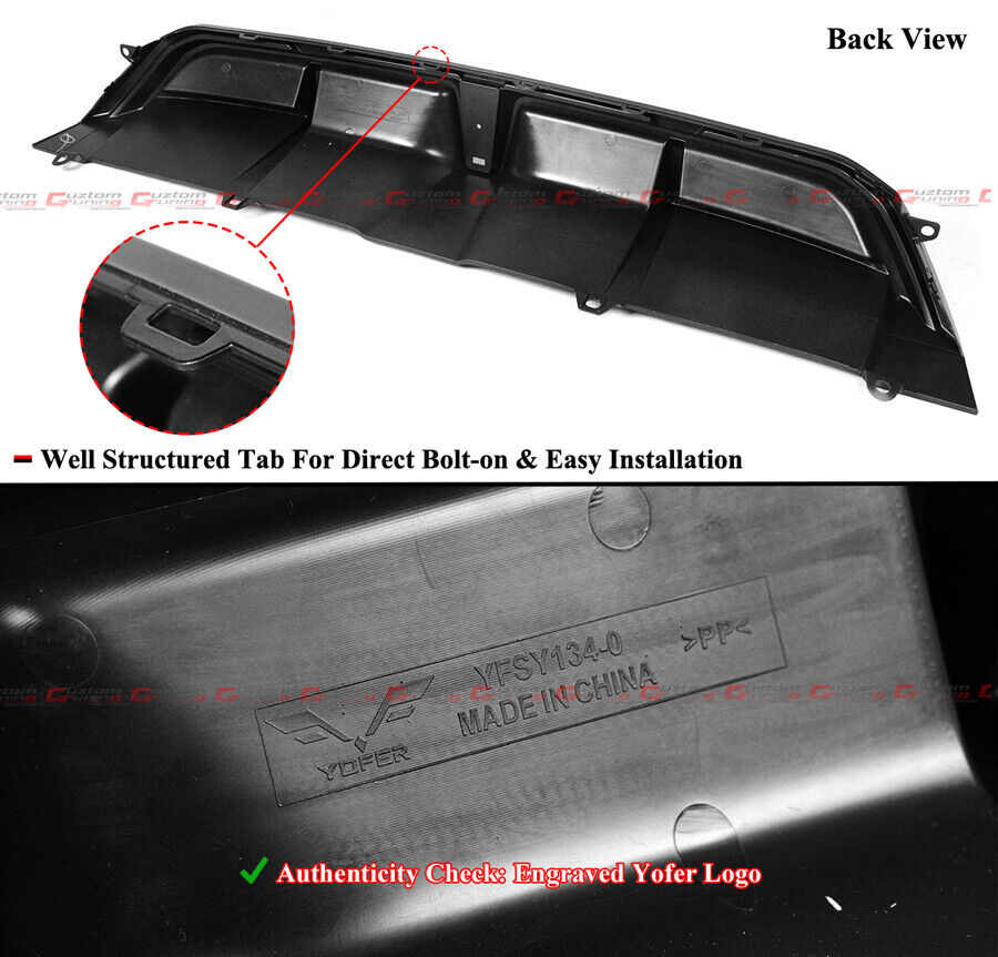 For 2022-2026 Honda Civic FL1 FL2 Hatchback LED Rear Diffuser + Touring Exhaust Tips - Image 4