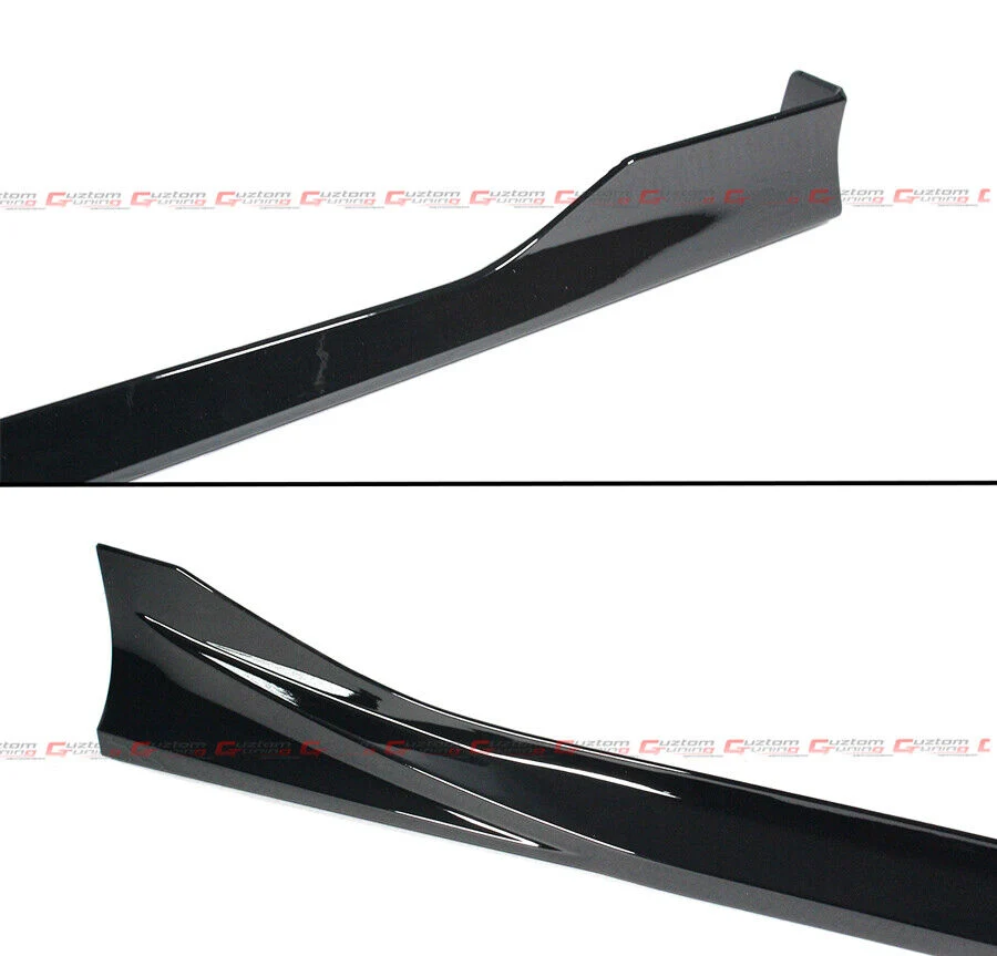 For 2022-2026 Honda Civic Sedan Hatchback RS Style Gloss Black Side Skirt Extension - Image 3