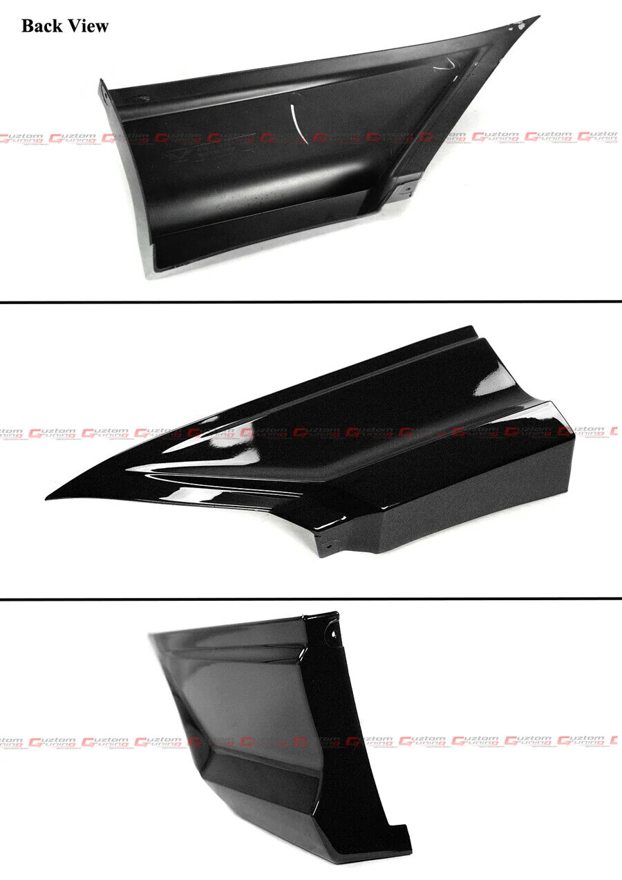 For 2022-2026 Honda Civic Sedan Yofer V2 Gloss Black LED Rear Diffuser + Corner Spats - Image 4
