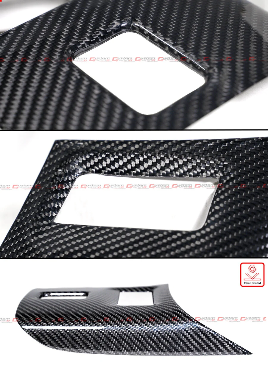 For 2022-2026 Subaru BRZ Toyota GR86 Real Dry Carbon Fiber Center Console Trim Cover - Image 4
