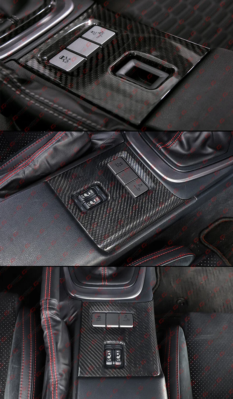 For 2022-2026 Subaru BRZ Toyota GR86 Real Dry Carbon Fiber Center Console Trim Cover - Image 5