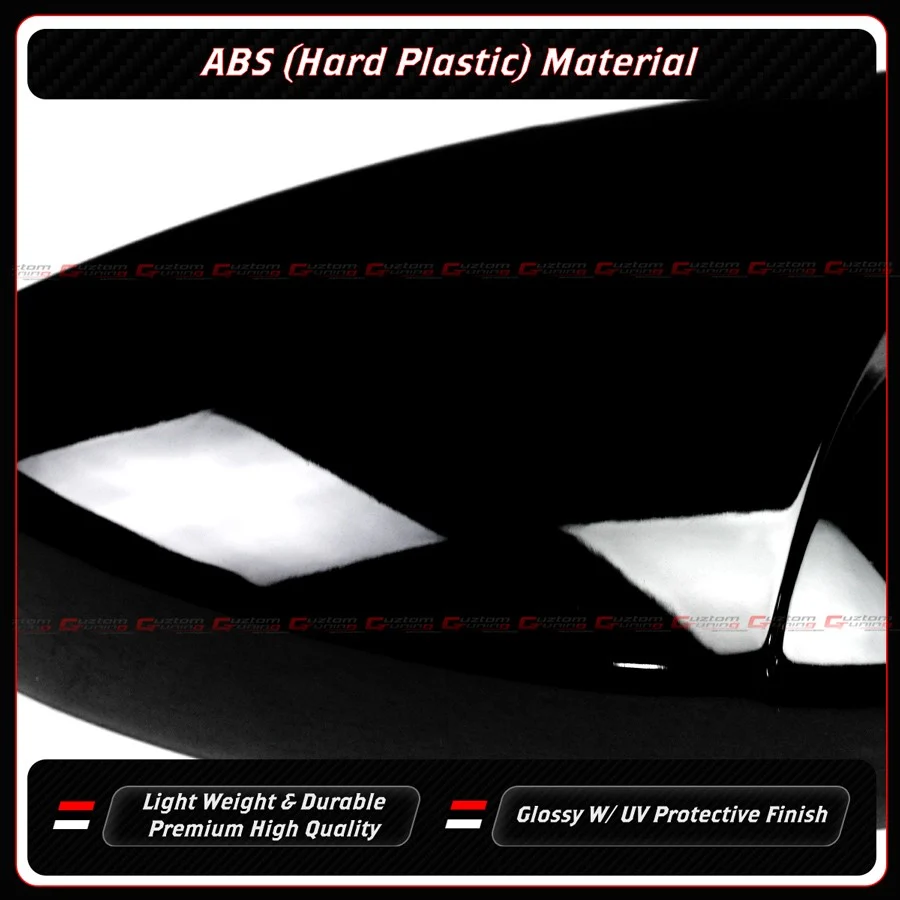 For 2022-2026 Honda Civic M Wing Style Gloss Black Side Mirror Cover Caps W/O Light - Image 4