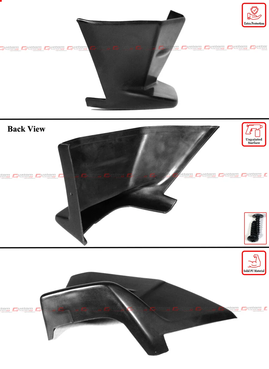 For 2022–2026 Subaru BRZ Toyota GR86 PU Rear Bumper Diffuser + Corner Spats Apron - Image 3