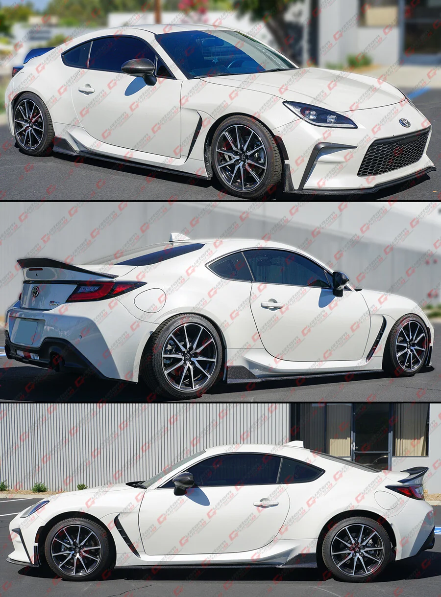 For 2022-2026 Toyota GR86 Subaru BRZ ZN8 R Style Carbon Fiber Side Skirt Extension - Image 5