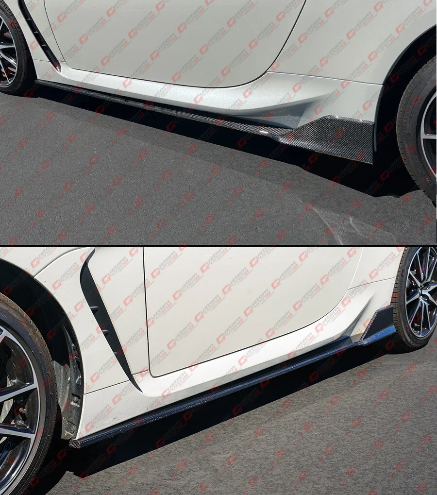 For 2022-2026 Toyota GR86 Subaru BRZ ZN8 R Style Carbon Fiber Side Skirt Extension - Image 6
