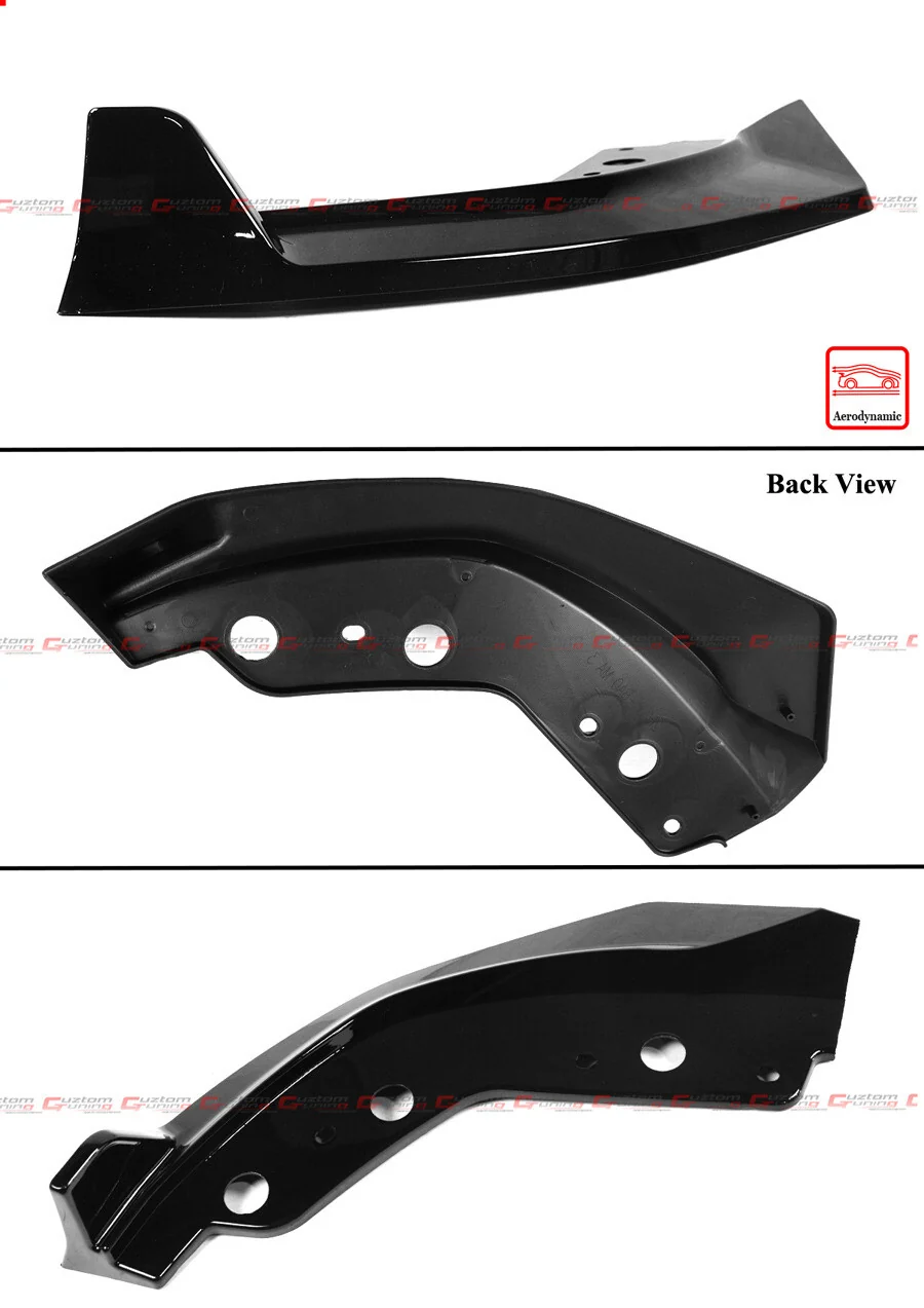 For 2023-2025 BMW G20 M340i 330i M Sport GT Style Gloss Black Front Bumper Lip Kit - Image 5