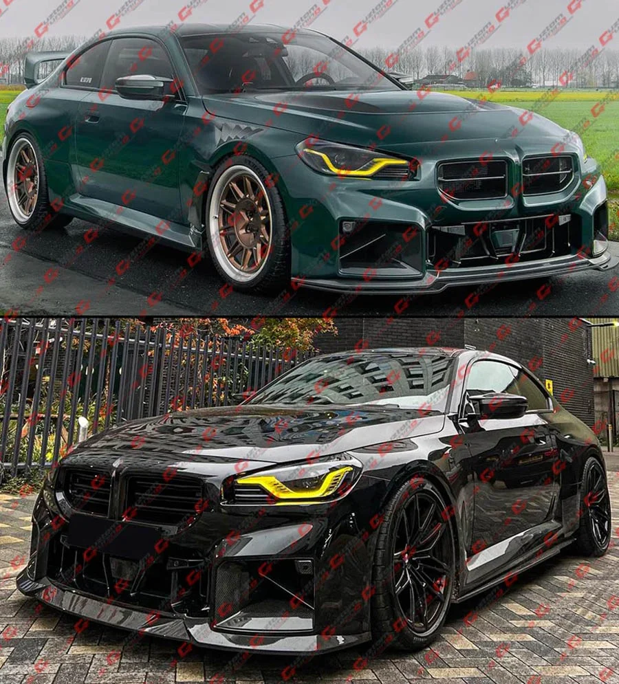 For 2023-2025 BMW G87 M2 MP Style Gloss Black Front Bumper Air Duct Vent Replacement - Image 8
