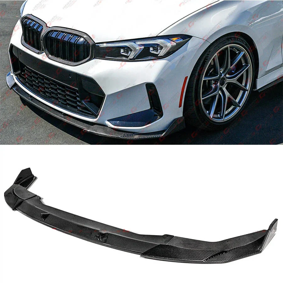 For 2023-2025 BMW M340i 330i G20 LCI M-Sport Real Carbon Fiber Front Bumper Lip Splitter