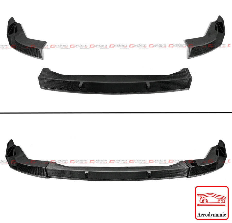 For 2023-2025 BMW M340i 330i G20 LCI M-Sport Real Carbon Fiber Front Bumper Lip Splitter - Image 2