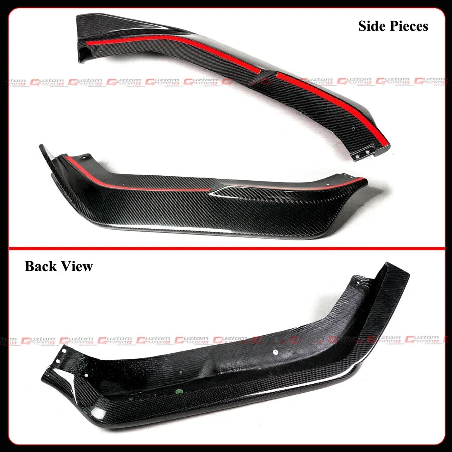 For 2023-2025 Civic Type-R FL5 AG V2 Style Carbon Fiber Front Bumper Lip Splitter - Image 7