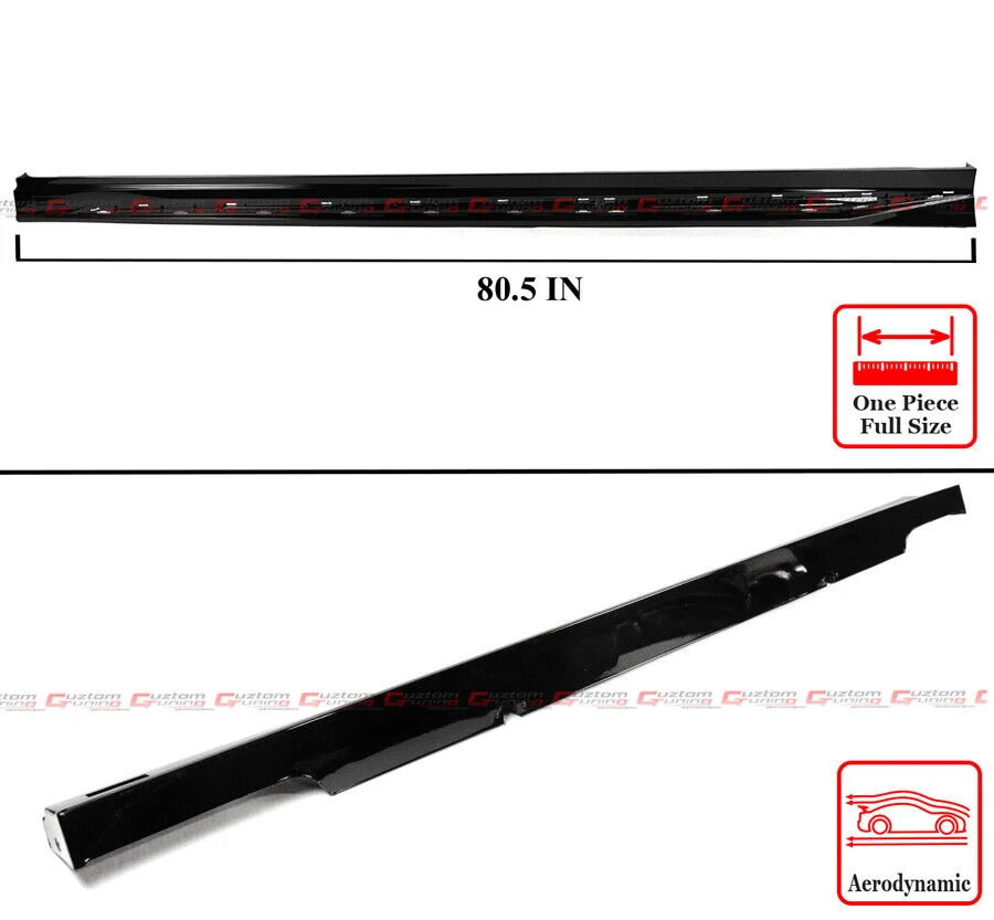 For 2023-2026 Honda Accord Black Add On Side Skirt Extension - Silver Trim - Image 2