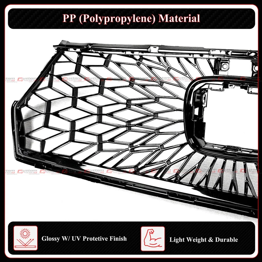 For 2023-2026 Honda Accord CY1 CY2 Matrix Mesh Style Gloss Black Front Grill Grille - Image 6